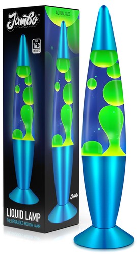 Lampe bleu avec cire - bleu,
