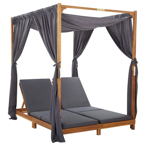 Bois acacia chaise - d'acacia, longue