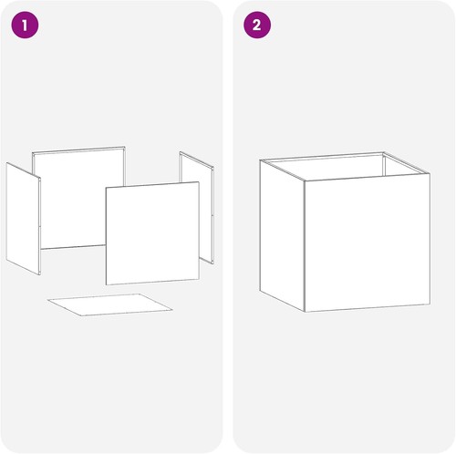 Cache acier laminé 45cm - acier,