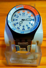 Montre Swatch Altimètre Modèle SULN111 En Très Bon Etat Avec Boite Et Notice 