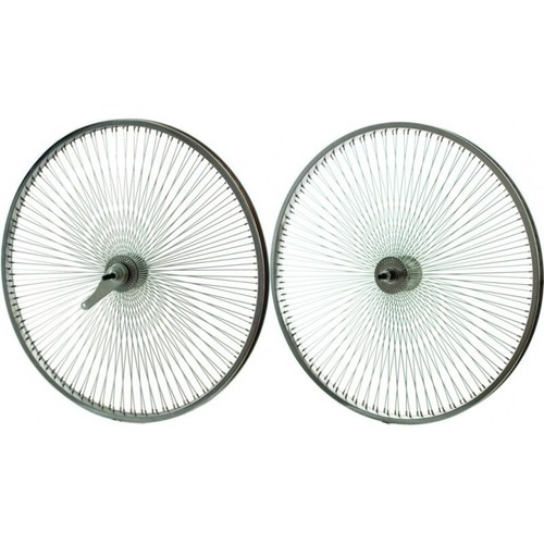 Paire roue chrome 144 - paire,