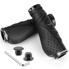 Poignées de Guidon de vélo Ergonomiques Poignée de butée de Bicyclette Antidé...