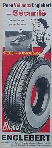 Publicite englebert pneu - publicite,