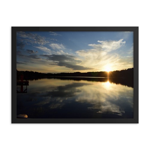 Framed poster lake in - framed, of