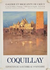 Affiche COQUILLAY Exposition Galerie Crécy la Chapelle
