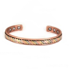 Bracelet magnétique cuivre avec 6 aimants  Anti-Douleurs Rhumatisme Arthrose   