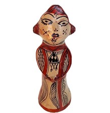 POUPEE EN POTERIE BERBÈRE IDEQQI  SEJNANE KABYLE ETHNIQUE  MAGHREB  HAUTEUR:29CM