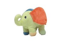 Doudou Elephant vert carreaux