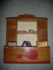 ANCIENNE EPICERIE "COCHON PORTE-BONHEUR" factices – poupée – dînette - marchande