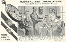 Besançon - Fabrication Mouvement A.Anguenot (carte publicitaire)