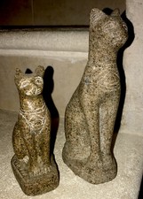 2 Chats en granit  égyptien
