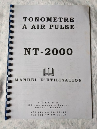 Nidek 2000 tonomètre - nidek,