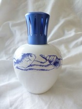 LAMPE BERGER PORCELAINE PIERRE CASENOVE REF 003071 DECOR POISSONS ET COQUILLAGES