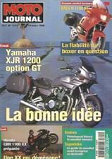 MOTO JOURNAL N°1319 YAM XJR 1200 OPTION GT / BMW R1100 RT / HONDA CBR 1100 XX
