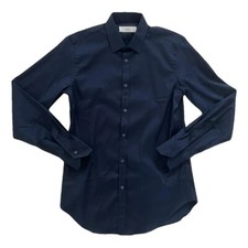 Chemise Homme Mauro Grifoni Bleue Nuit Slim Fit Size 39