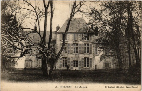 Cpa myennes le chateau - le,