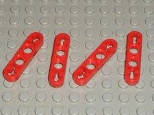 4 x LEGO Technic Red Liftarm