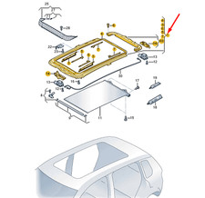 VW TIGUAN 5N MK1 Cadre de toit