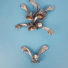 1 x Ecrou type papillon Huret laiton chromé vélo vintage 9,5 mm 1960s France NOS