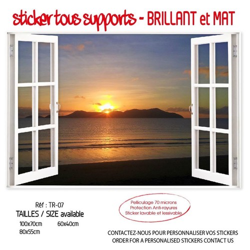 Sticker trompe oeil fenetre - sticker,