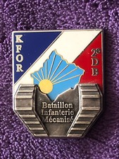 Opérations extérieures : insigne de la 2eme DB matriculé - KFOR Kosovo 1996