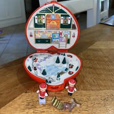 Polly Pocket Bluebird -  Noël / Christmas + 3 personnages Rennes Traîneau