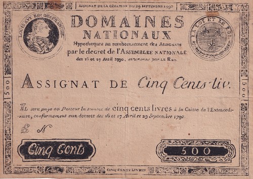 France faux 500 livres 1790 - france,