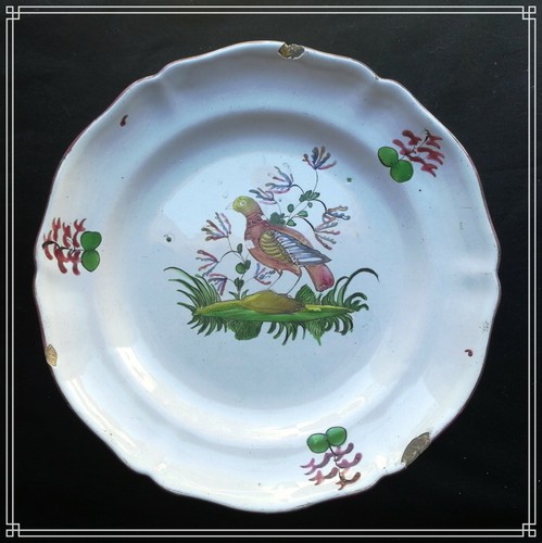 Rare assiette faience de - rare, en