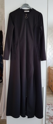 Abaya noir fermeture - abaya, à