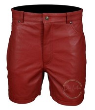 Short court en cuir de