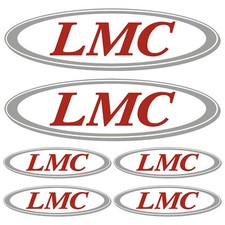LMC XL autocollant sticker camping car caravane caravan 6 Pièces