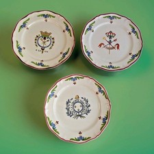 Lot de 3 assiettes révolutionnaires a ça ira en céramique st amand