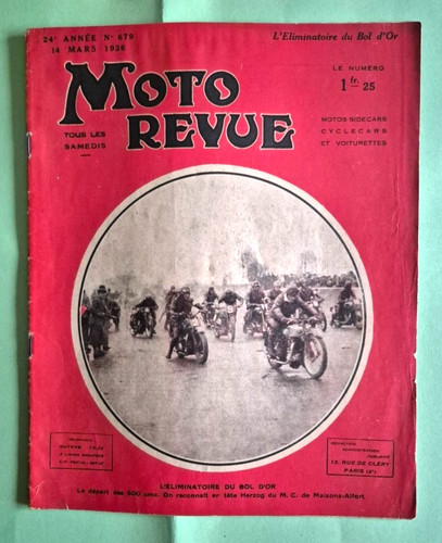 Moto revue 679 3 1936 - moto, n°679