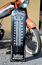 Plaque émaillée JACK DANIEL'S whisky thermomètre 75 cm bombé emailschilder