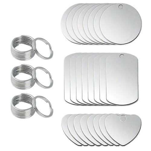 Pièces pendentif acier - 24,