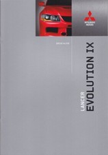 Catalogue Brochure Mitsubishi Lancer Evolution IX 10/2005 Suisse en français