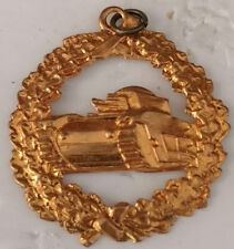 CHAR TANK Propagande  France Médaille Couronne Feuilles de Chêne  fab an 1939 45