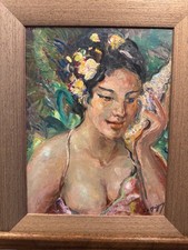 Lucienne de Meiffren Huile sur