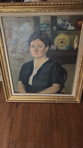 Tableau portrait ancien femme - tableau,