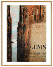 AFFICHE LITHOGRAPHIQUE RENE GENIS GALERIE CHARPENTIER PARIS MOURLOT (13)