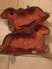 ancien moule Agneau en terre cuite , Lemmele Art Populaire Alsace Xix