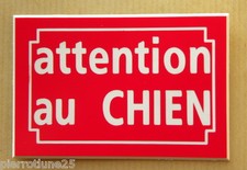 plaque gravée ATTENTION AU