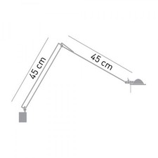 Luceplan, Berenice Applique Alu Réflecteur Rose, Meda-Rizzatto, 1985