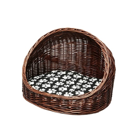 Panier osier avec coussin - en,