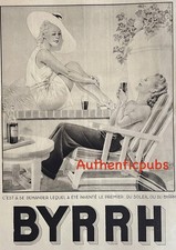 PUBLICITE BYRRH FEMME BAIN DE