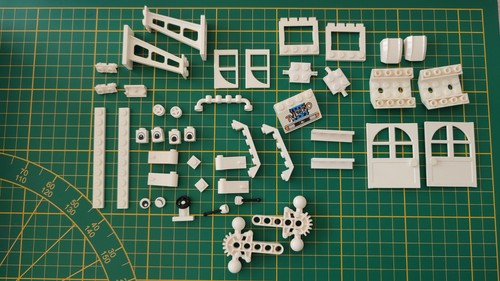 Lot lego vrac couleur blanc - lot,