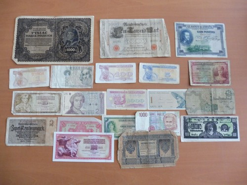 Lot billets etranger - ,