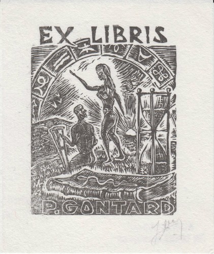 Libris gontard gravé en - gravé,