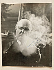 Photographie originale PABLO CASALS fumant 1957 avec ENVOI AUTOGRAPHE SIGNED