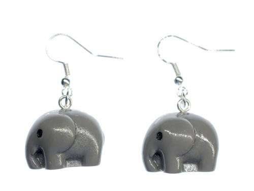Boucles oreilles éléphants - boucles, d'oreilles